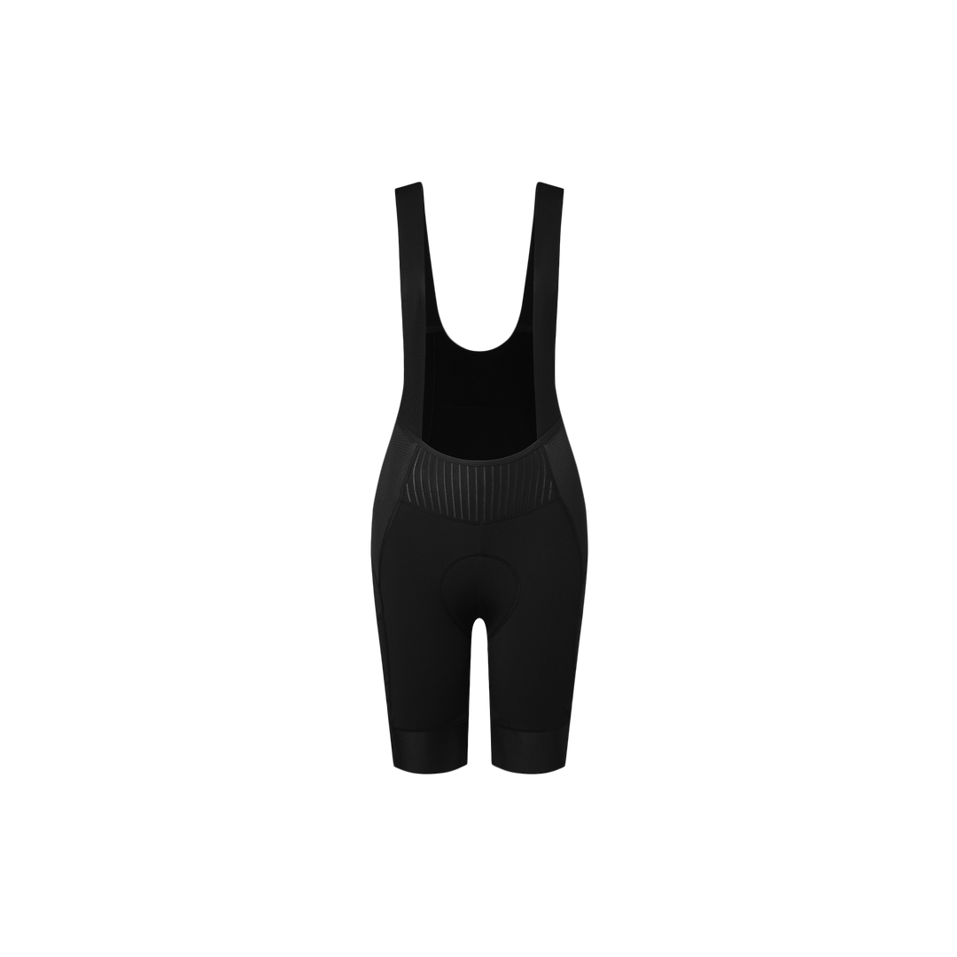 High-rise Back Thermal Bib Shorts