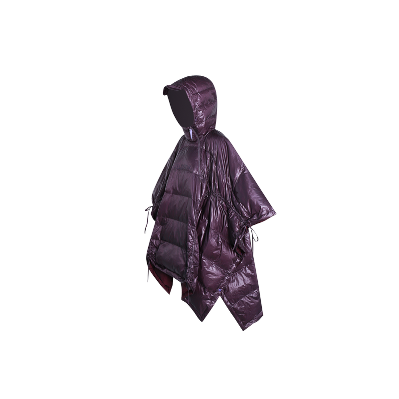 値下中】HELLO LUPO poncho purple check 22aw 値下中】HELLO LUPO