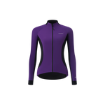 Purple and black 3L Core Rain Jacket for windproof and splash-resistant road cycling in cold weather