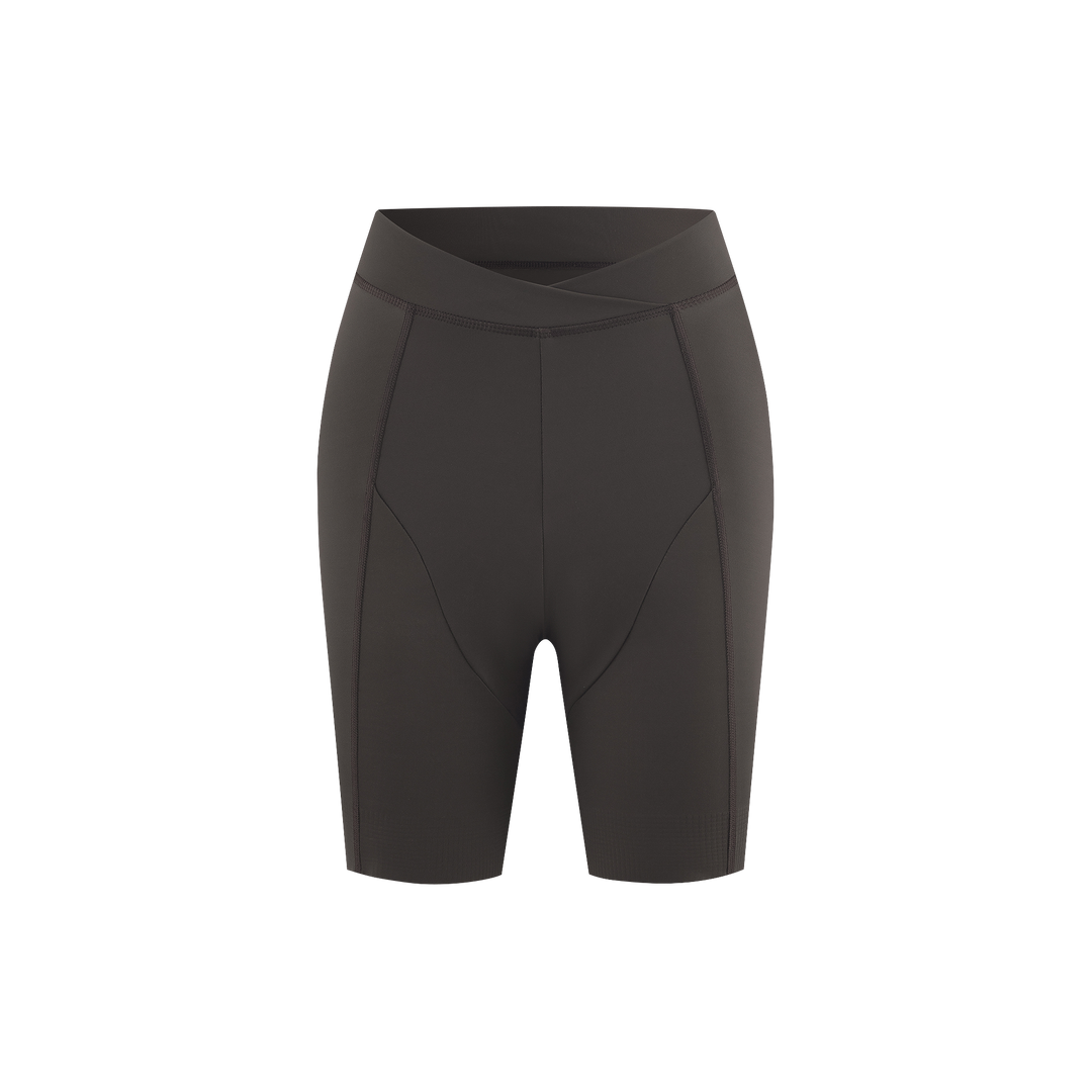 Seamless Cross Waist Cycling Shorts