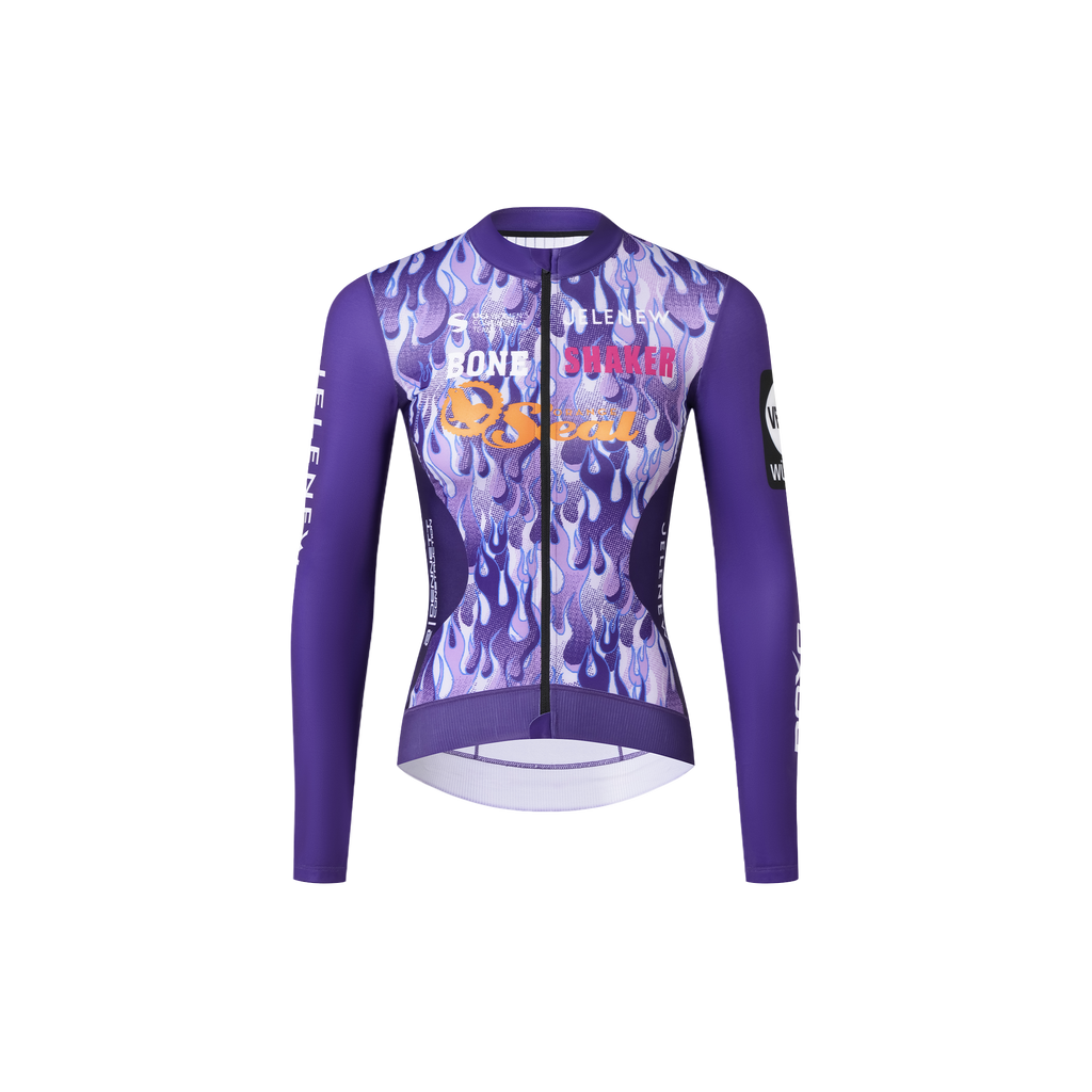 MAILLOT D'ÉQUIPE À MANCHES LONGUES BROSSÉ ALLURE ROXO RACING