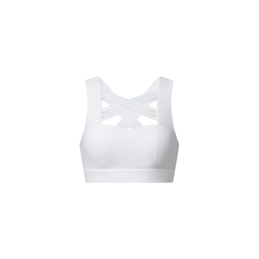 Cross front sports bra sales