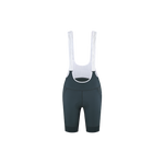Elevation Tour High-Compression Cycling Bib Shorts in black oyster, studio flat lay product shot front view