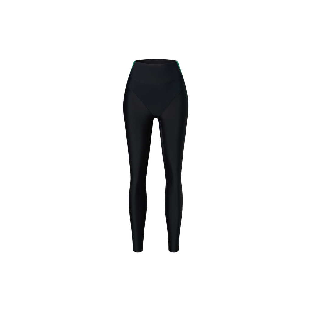 Colorblock Fast-dry Leggings with Side Pocket(Unpadded)