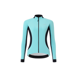 3L Core Rain Jacket women's light blue windproof splash-resistant cycling jacket for cool weather