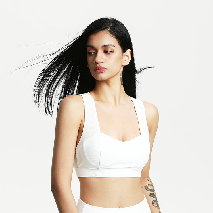 White Sports Bra – Jelenew