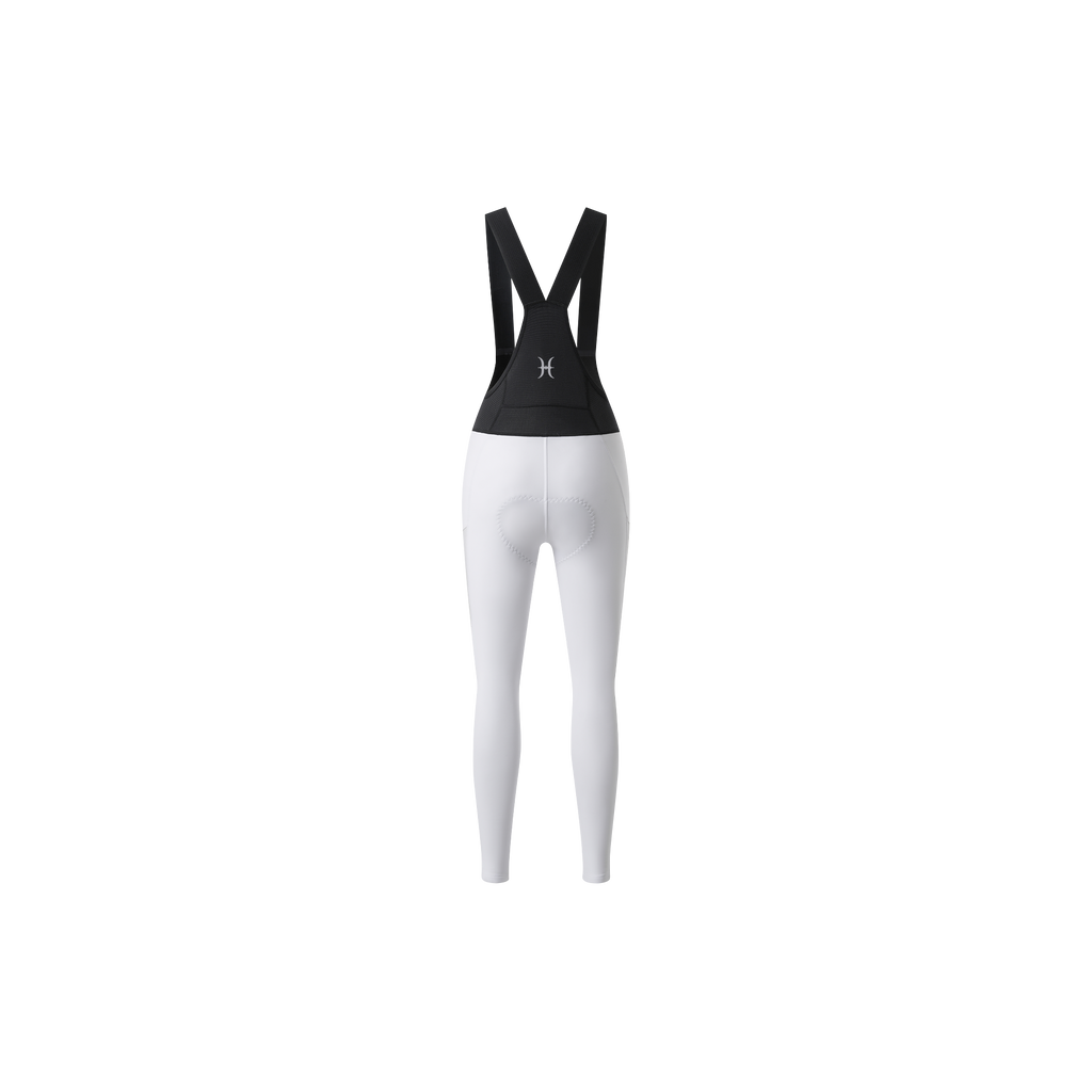 Y Back Thermal brushed bib tights for winter cycling with enhanced visibility and warmth