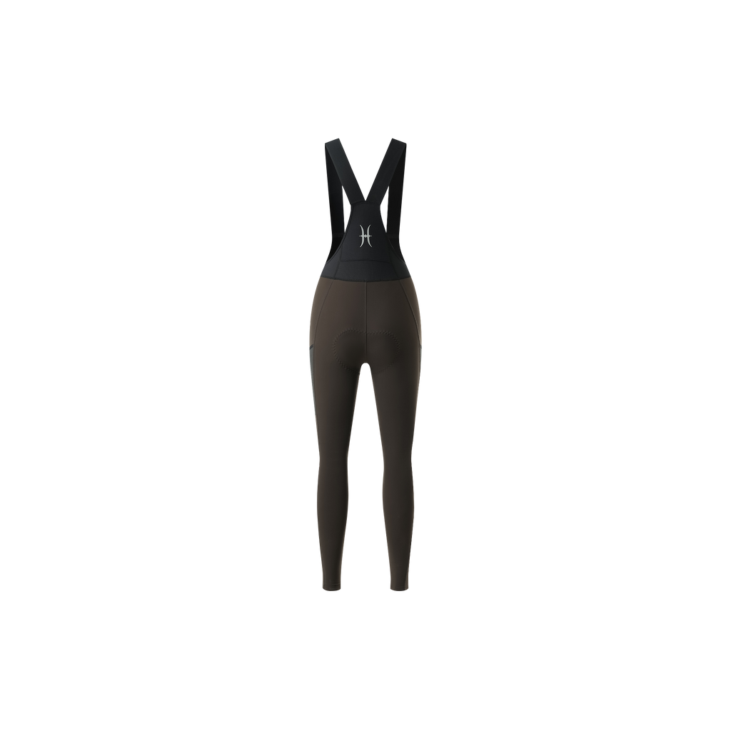 Y Back Thermal Brushed Bib Tights designed for winter cycling with warmth and visibility features
