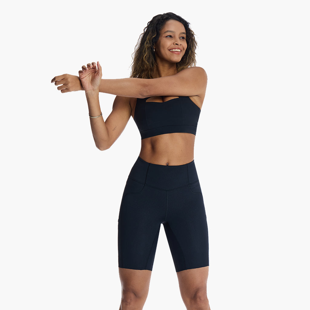Black cycle online shorts ladies