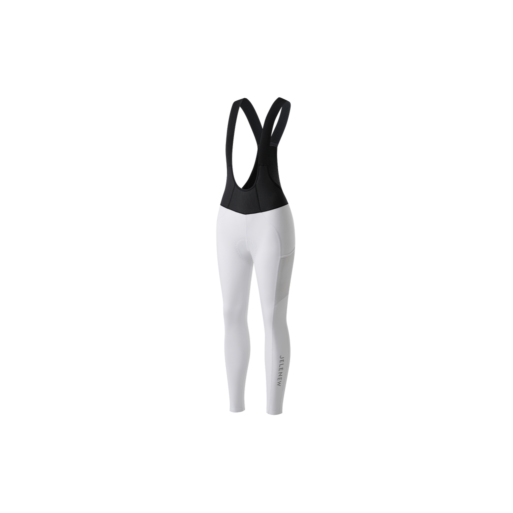 Y Back Thermal brushed bib tights for winter cycling with enhanced visibility and comfort