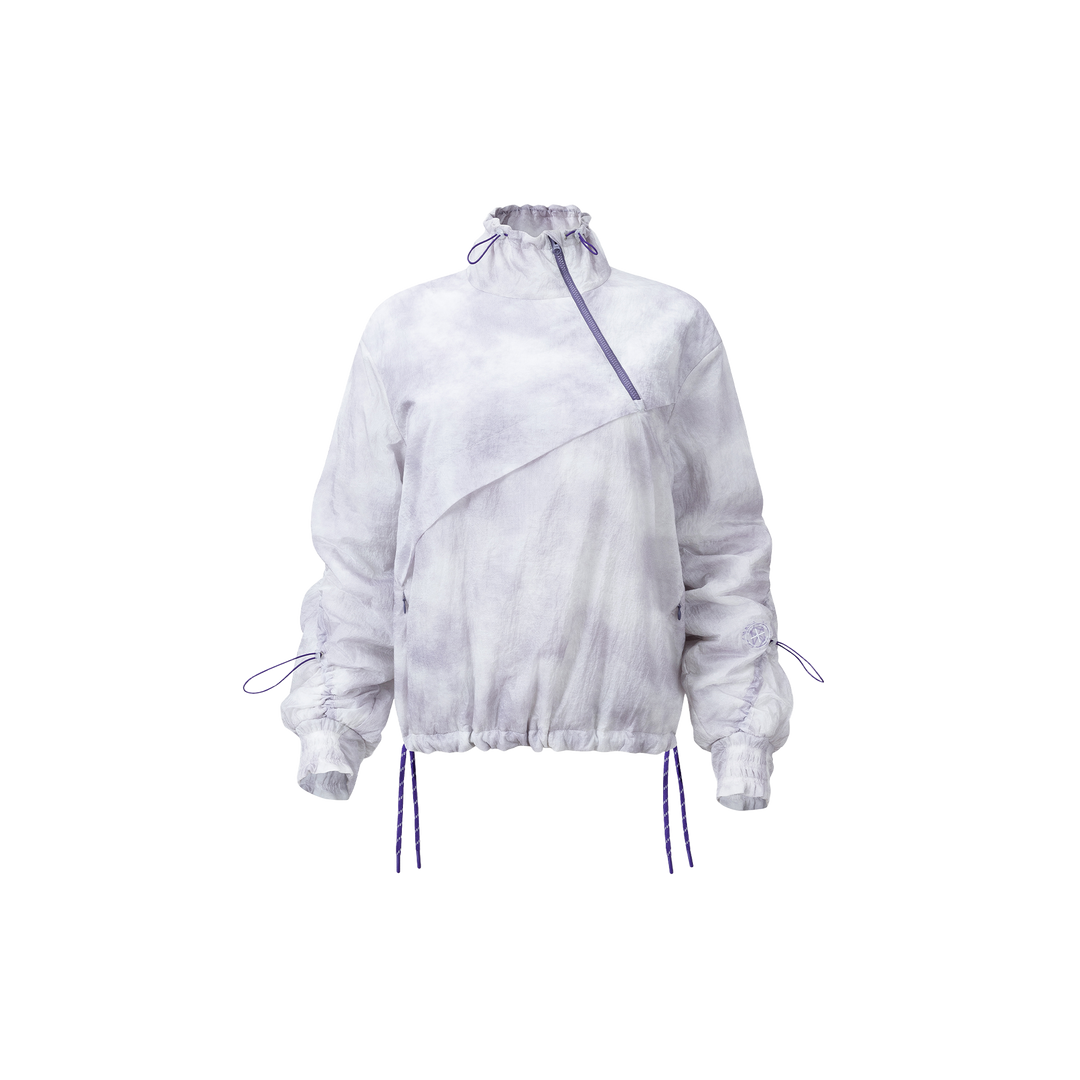 LD Off-Center Wool-Blend LT Pullover