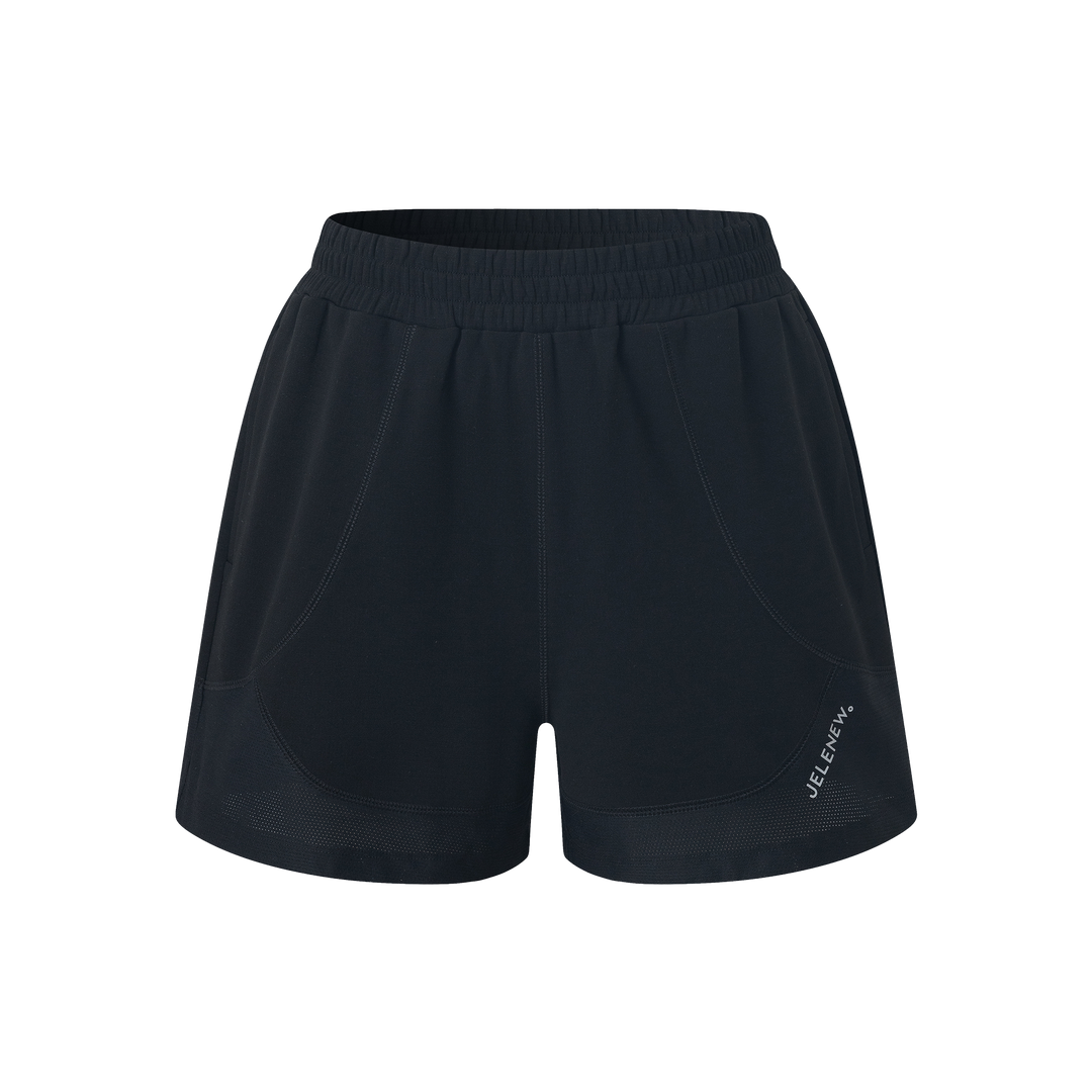 LD Grid Fleece A-line Shorts