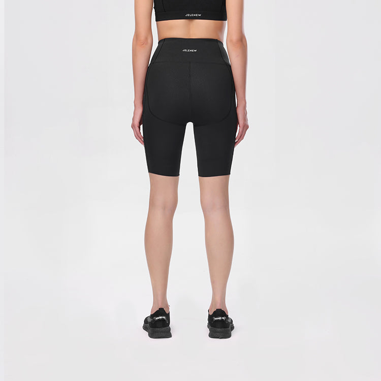 Jelenew Black Cycling Shorts For Women