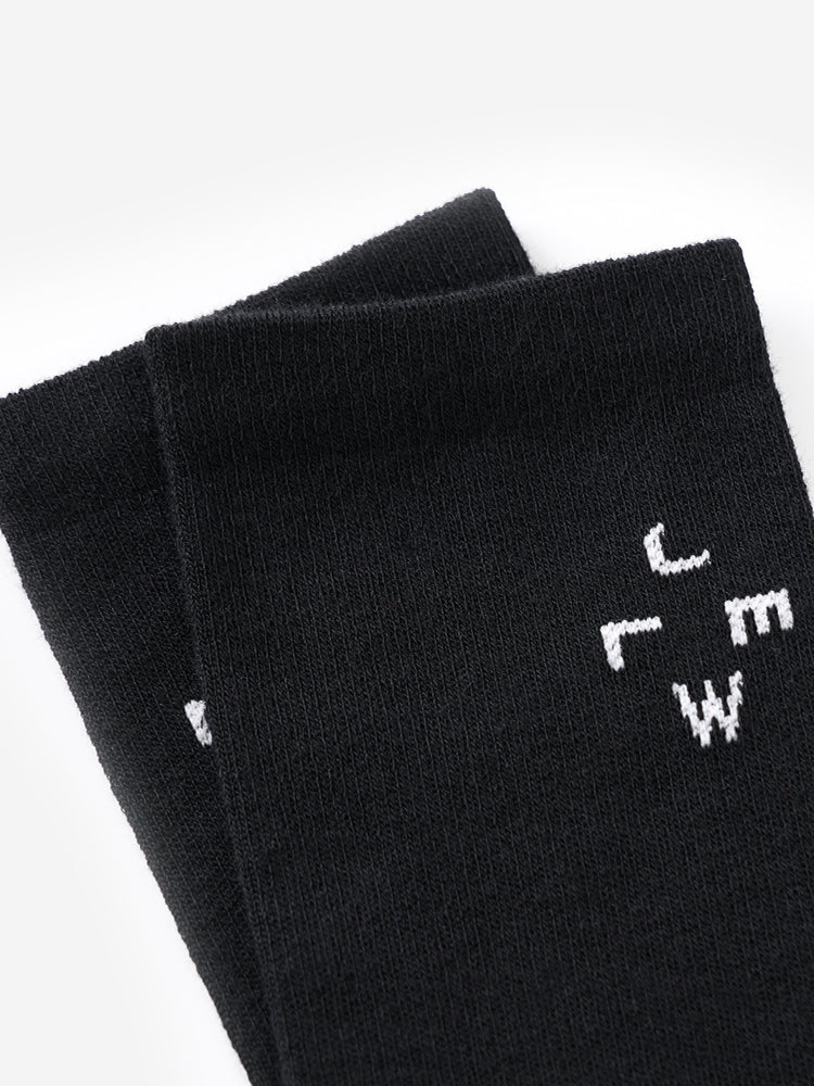 black cycling socks