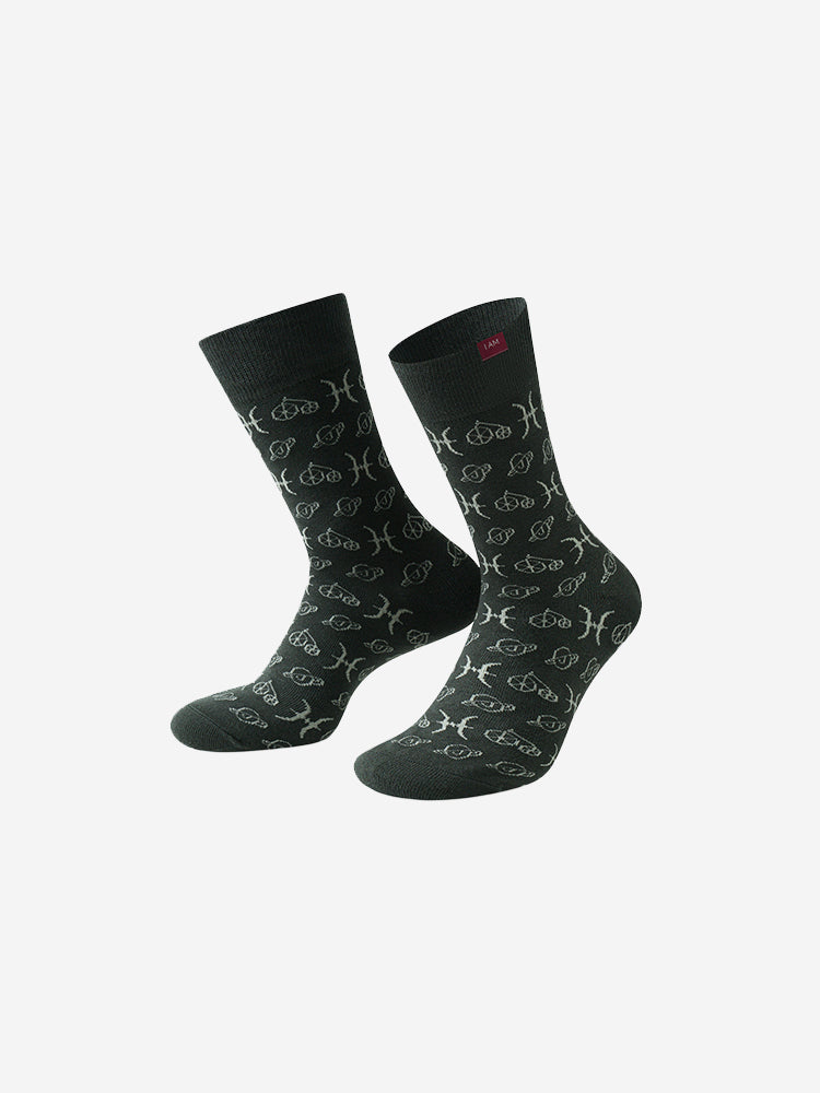 black cycling socks