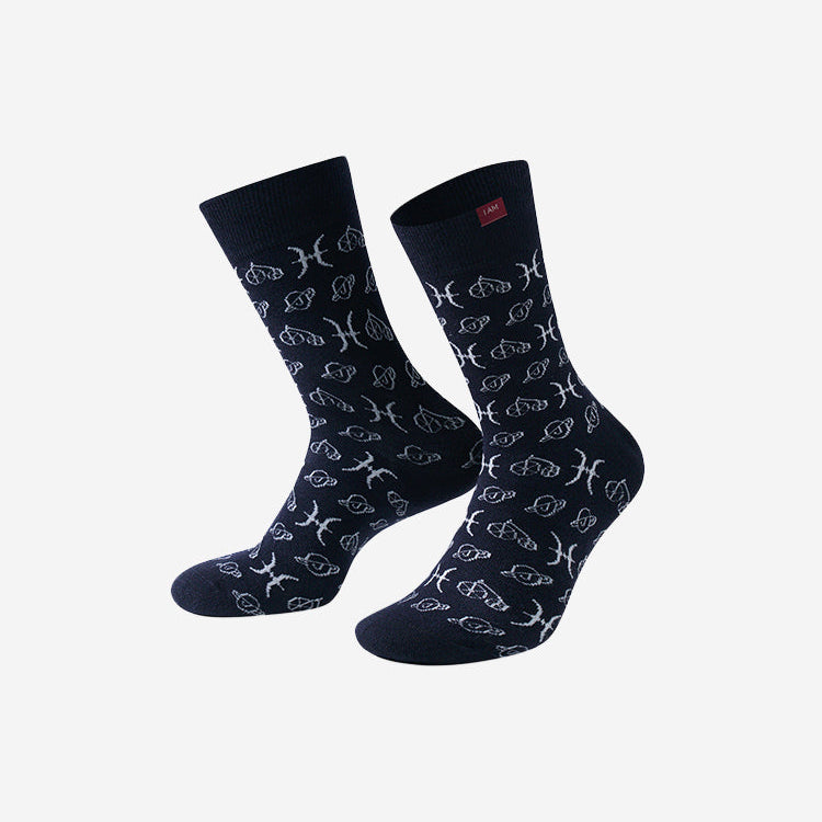 black cotton cycling socks