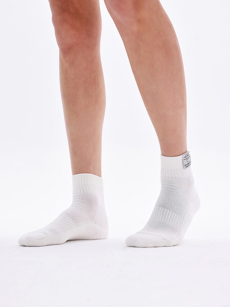 white cycling socks
