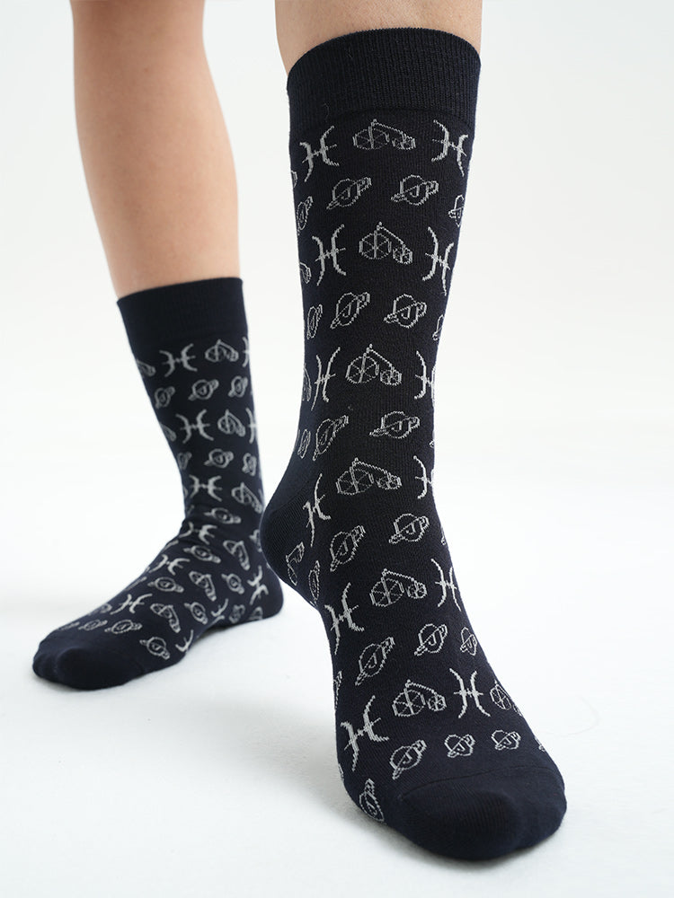 black cycling socks